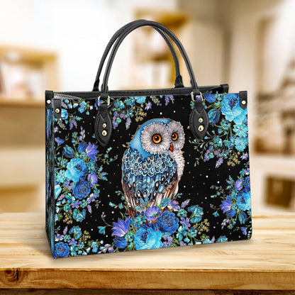 Owl Lover Leather Bag - Gift For Owl Lovers - Women's Pu Leather Bag