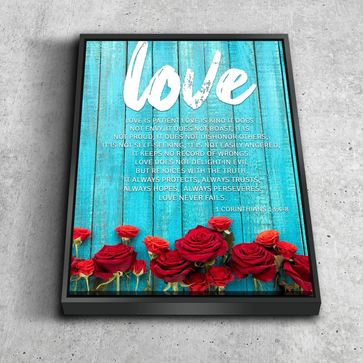 Painted Barn & Love Is Patient, Love Is Kind Canvas Wall Art