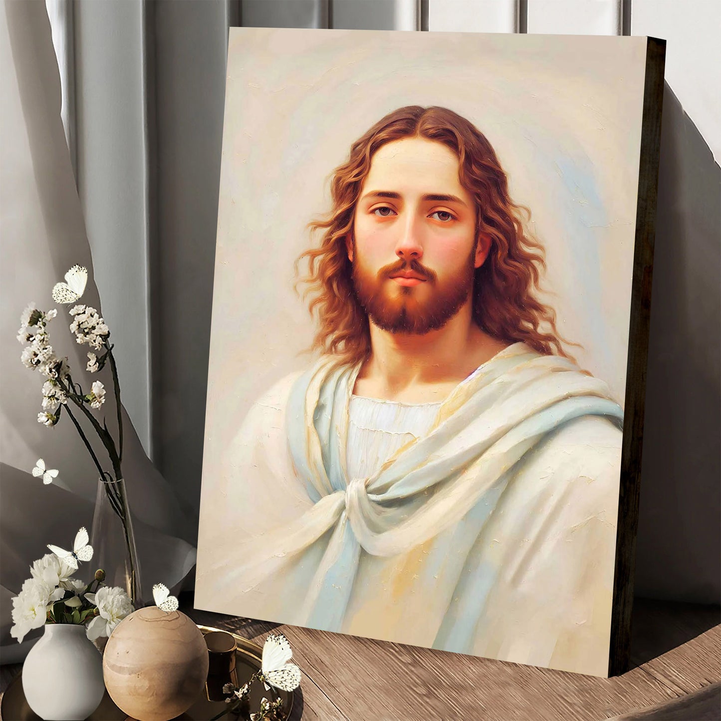 Painting In The Style Of Impasto Oil Painting Jesus - Canvas Pictures - Jesus Canvas Art - Christian Wall Art