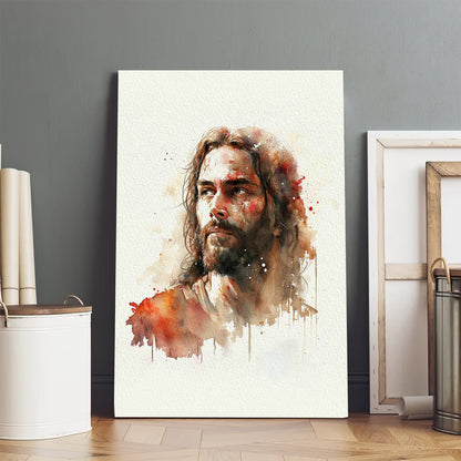 Painting of Jesus2 Unique Not Seen Anywhere in Painterly - Jesus Canvas Art - Christian Wall Canvas