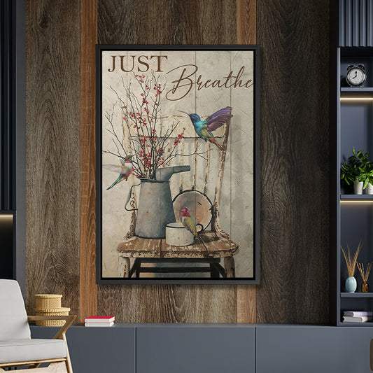 Just Breathe - Jesus Canvas Art - Jesus Poster - Jesus Canvas - Christian Gift - Ciaocustom