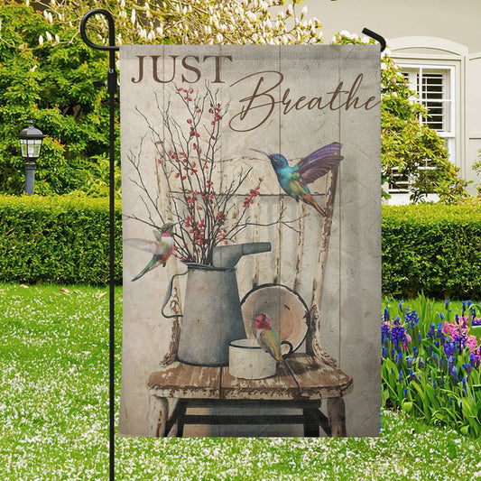 Just Breathe Flag - Christian's Flag - Garden Decor - Garden Flag Stand - Christian Gift - Ciaocustom