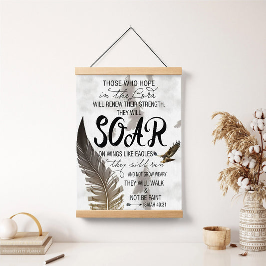 Those Who Hope In The Lord Poster - Bible Verse Canvas