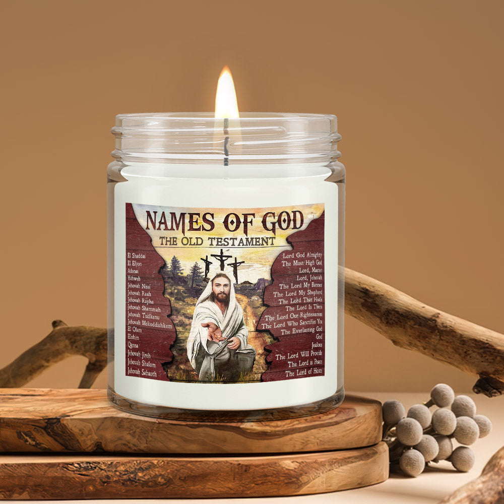 Names Of God The Old Testament - Bible Verse Candles - Natural Candle - Soy Wax Candle 9oz - Ciaocustom