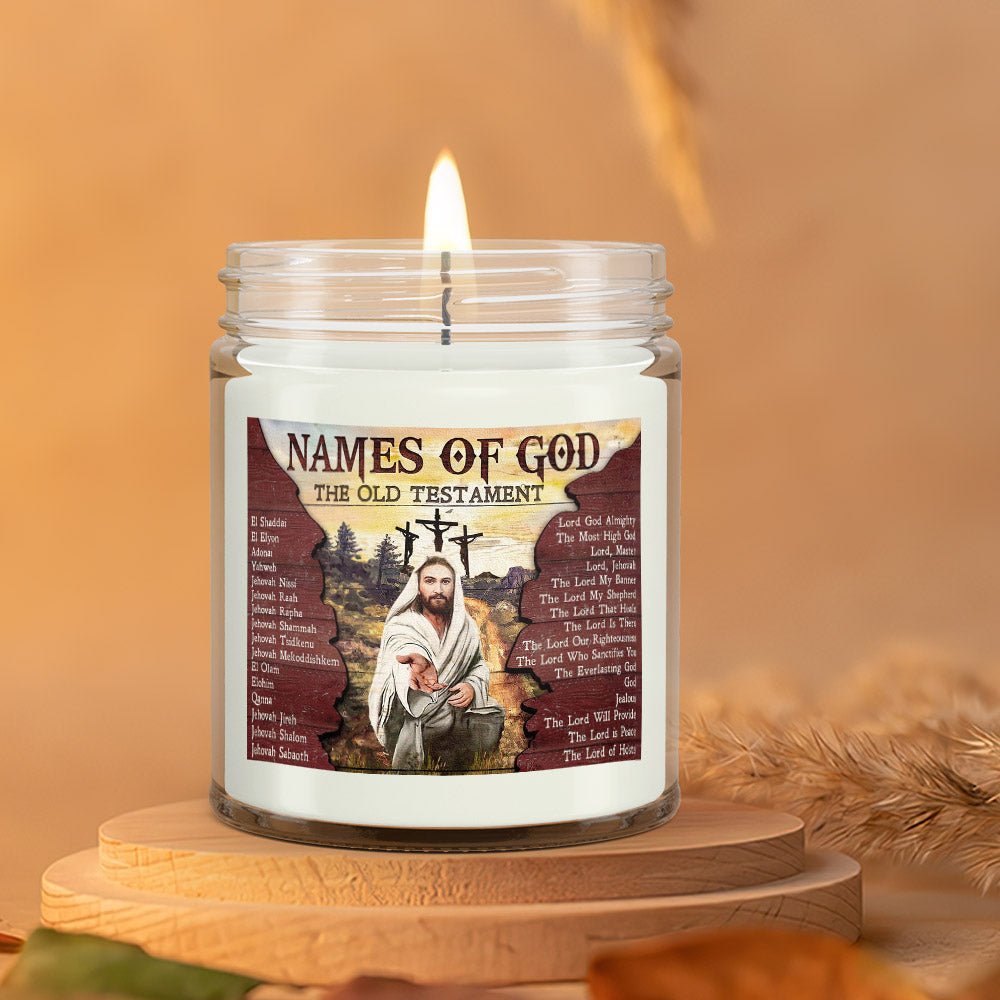 Names Of God The Old Testament - Scented Soy Candle - Natural Candle - Soy Wax Candle 9oz - Ciaocustom