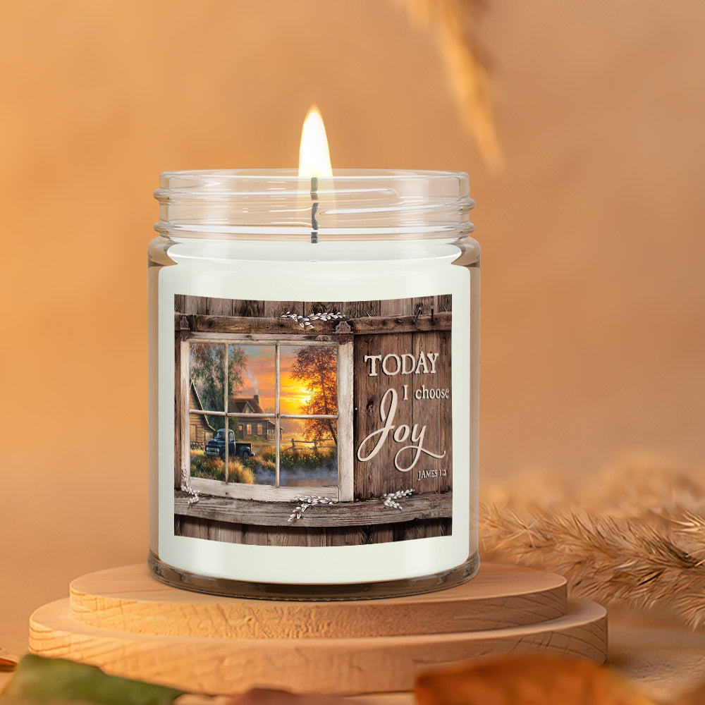Today I Choose Joy - Scented Soy Candle - Natural Candle - Soy Wax Candle 9oz - Ciaocustom