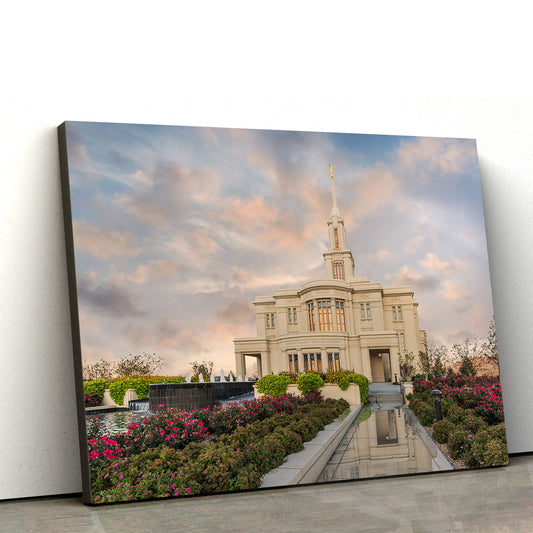 Payson Temple Covenant Path Series Canvas Wall Art - Jesus Christ Picture - Canvas Christian Wall Art