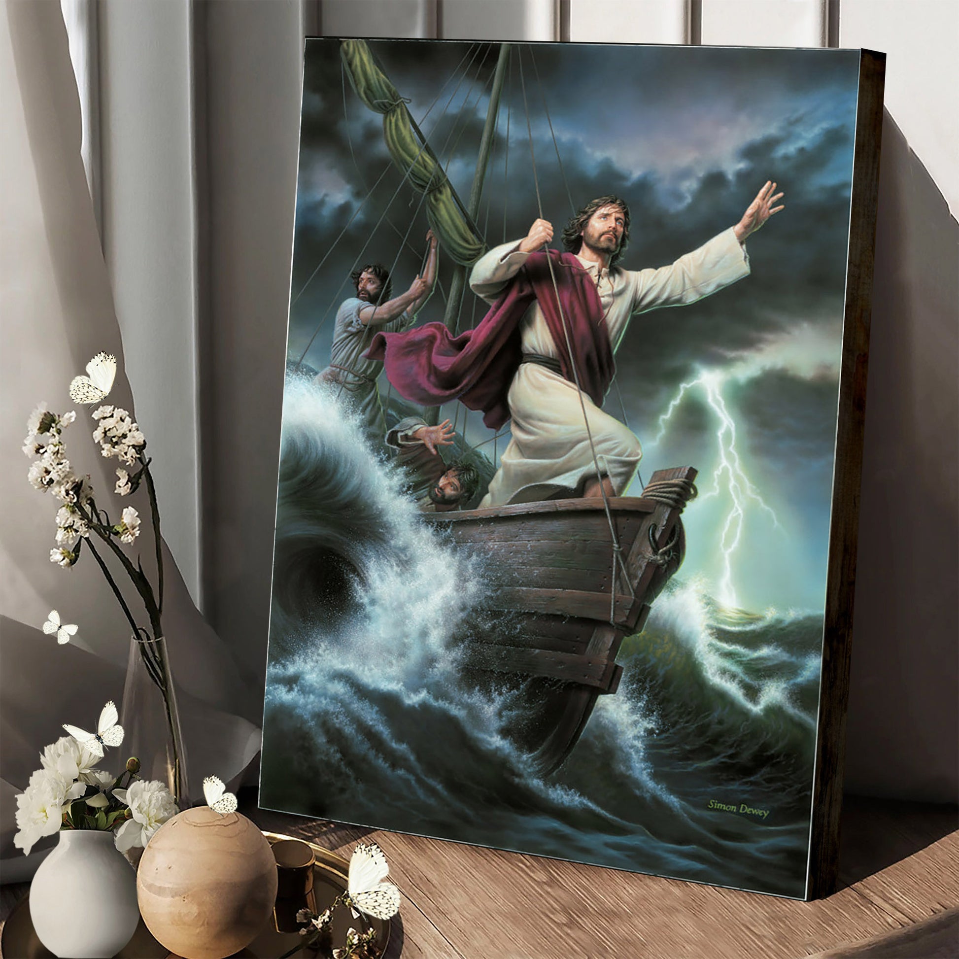 Peace Be Still Canvas Picture - Jesus Christ Canvas Art - Christian Wall Canvas