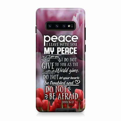 Peace I Leave With You John 1427 Bible Verse Phone Case - Christian Phone Cases- Iphone Samsung Cases Christian