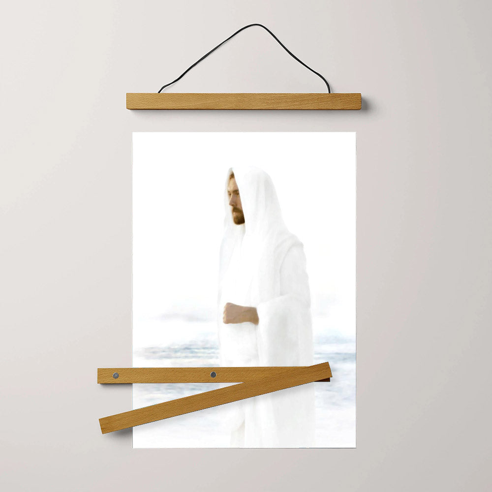 Peace In Christ Hanging Canvas Wall Art - Jesus Picture - Jesus Portrait Canvas - Religious Canvas