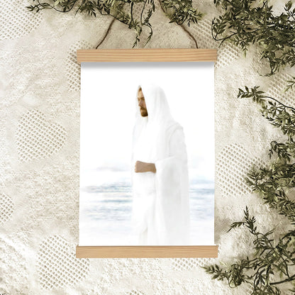 Peace In Christ Hanging Canvas Wall Art - Jesus Picture - Jesus Portrait Canvas - Religious Canvas