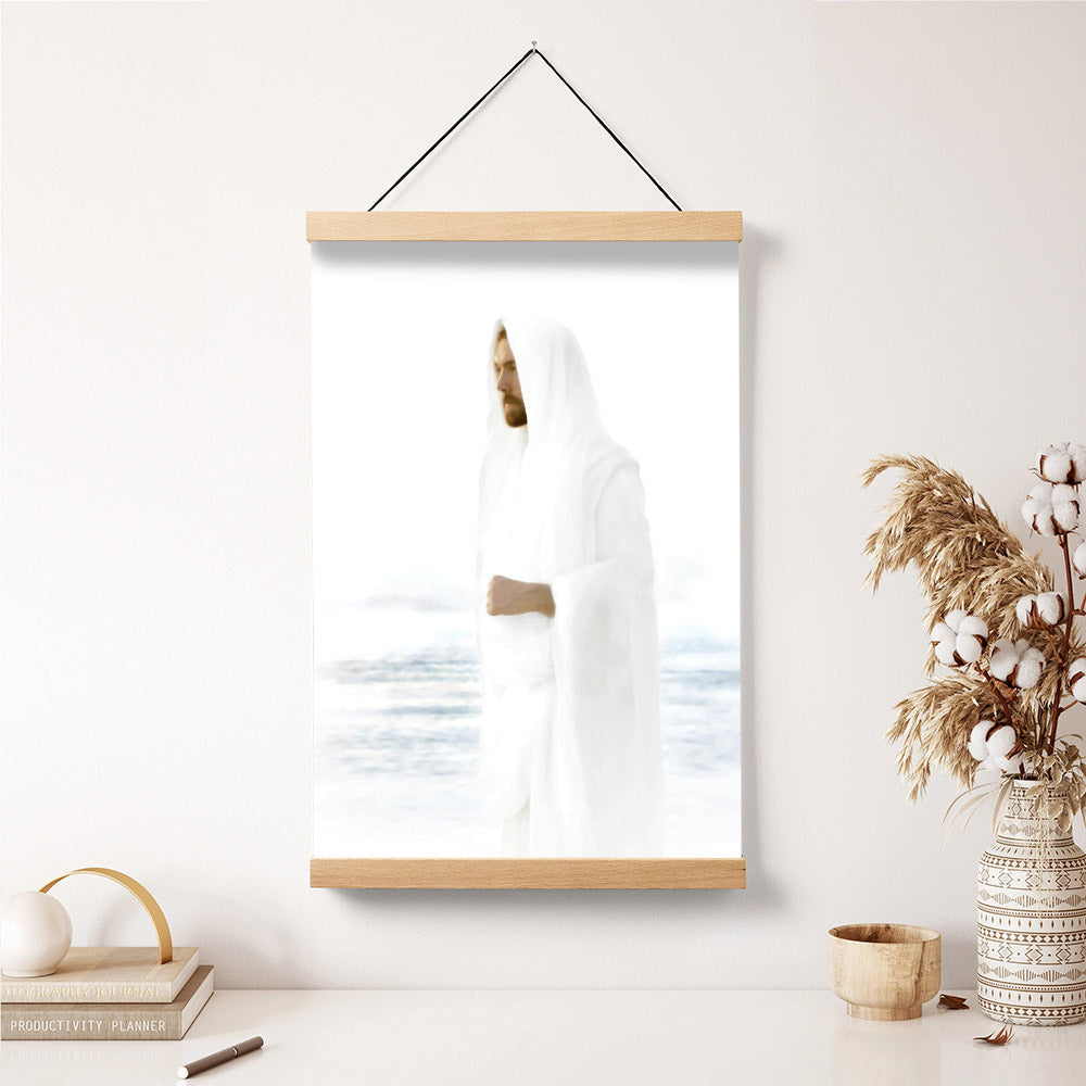 Peace In Christ Hanging Canvas Wall Art - Jesus Picture - Jesus Portrait Canvas - Religious Canvas