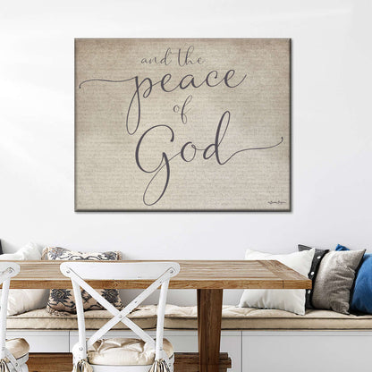 Peace Of God Canvas Wall Art - Christian Canvas Wall Art - Religious Wall Art Canvas