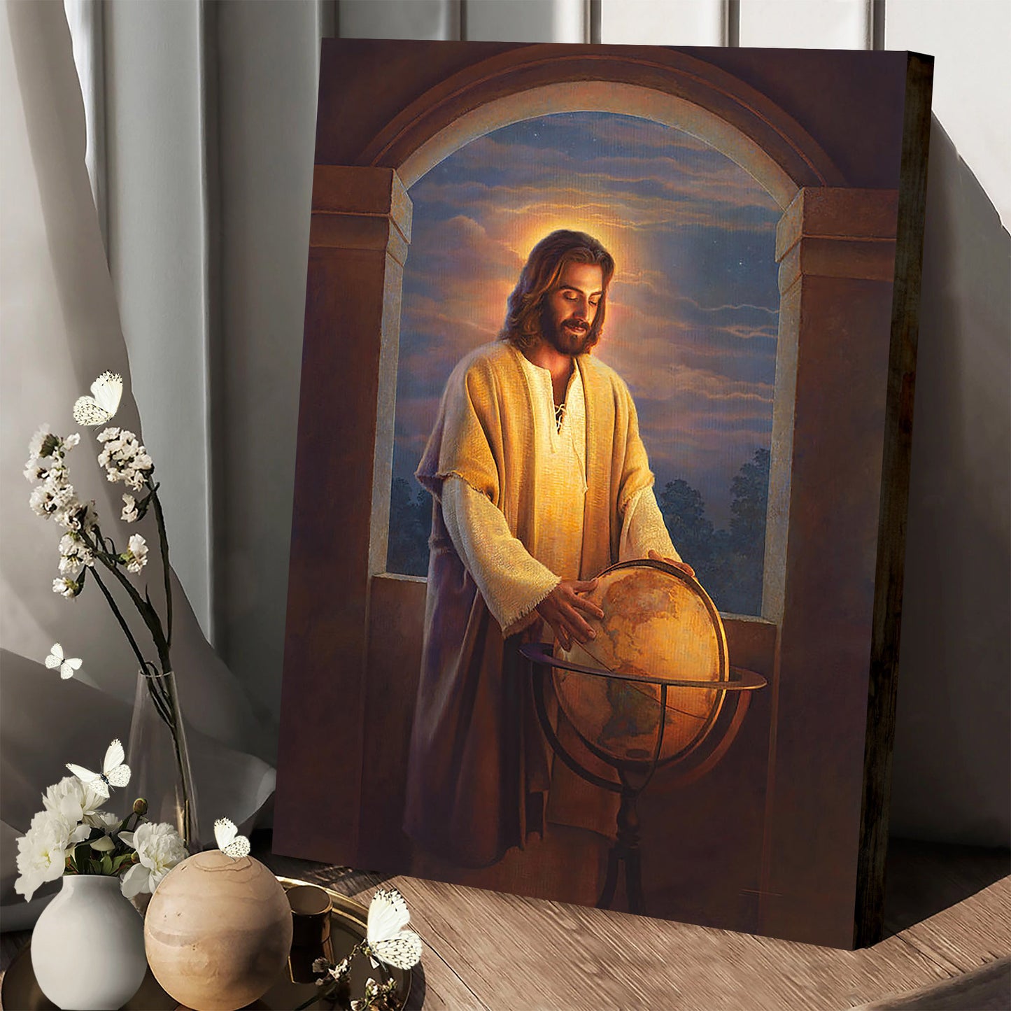 Peace On Earth  Canvas Wall Art - Jesus Canvas Pictures - Christian Wall Art