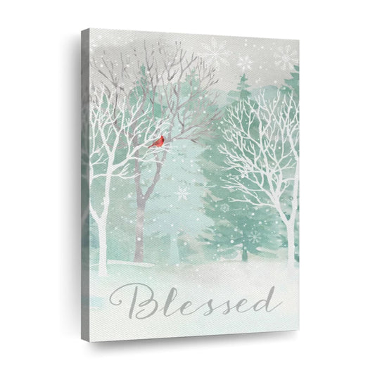 Peace On Earth Silver II Wall Art Canvas - Canvas Religious Wall Art - Christian Wall Decor Living Room