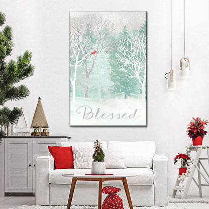 Peace On Earth Silver II Wall Art Canvas - Canvas Religious Wall Art - Christian Wall Decor Living Room