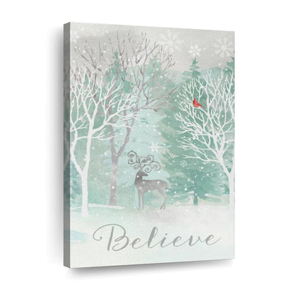 Peace On Earth Silver I Wall Art Canvas - Canvas Religious Wall Art - Christian Wall Decor Living Room