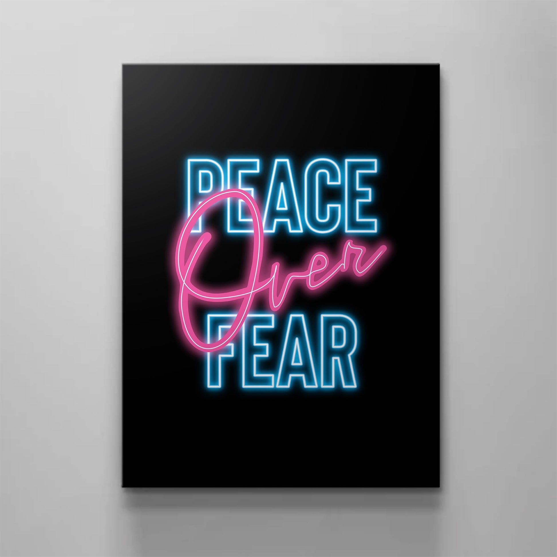 Peace Over Fear Canvas - Religious Canvas Art - Christian Canvas Wall Art - Ciaocustom
