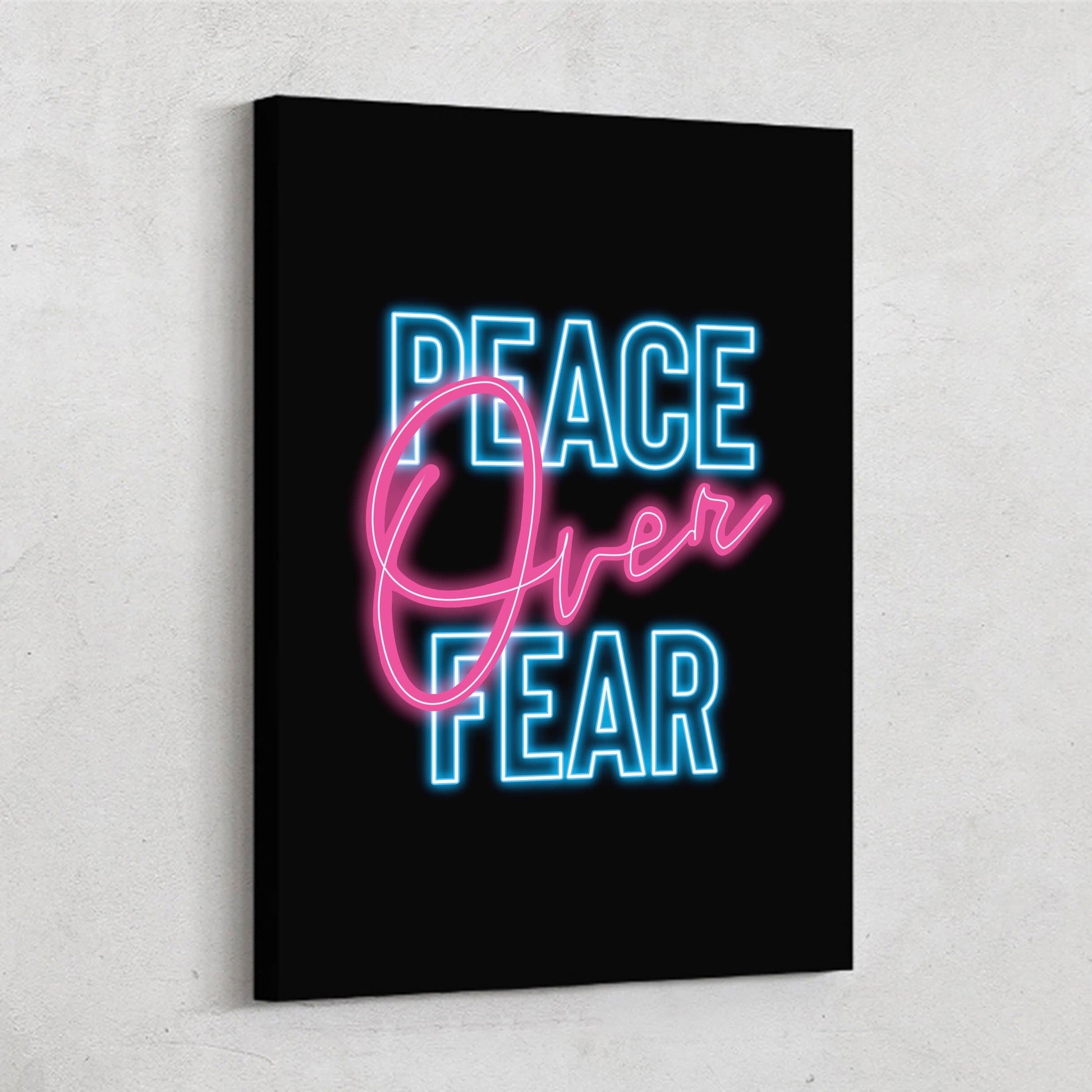 Peace Over Fear Canvas - Religious Canvas Art - Christian Canvas Wall Art - Ciaocustom