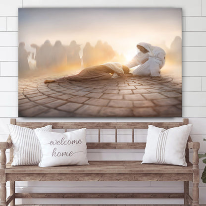 Perfect Love Canvas Picture - Jesus Christ Canvas Art - Christian Wall Art