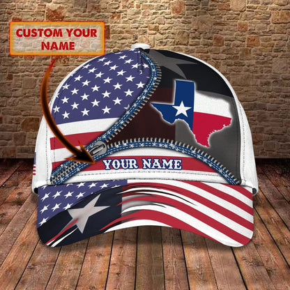 Personalized 3D All Over Print Texas Cap - Baseball Cap God Bless Texas - Pray For Texas Cap Hat