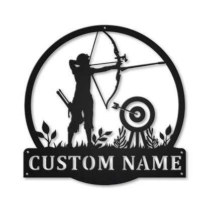 Personalized Archery Sport Metal Sign - Custom Archery Sport Metal Wall Art - Hobbie Gifts - Sport Gift - Birthday Gift