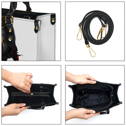 Personalized Be Still And Know That I Am God Lion Leather Bag - Christian Pu Leather Bags For Women