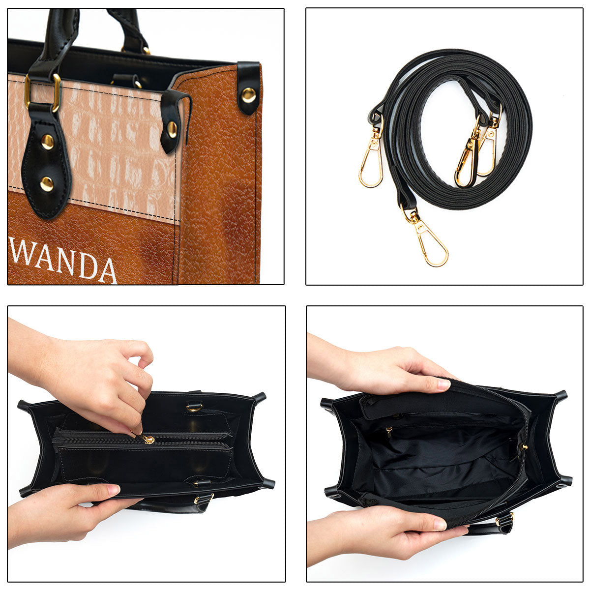 Personalized Be Still And Know That I Am God Special Leather Bag - Christian Pu Leather Bags For Women