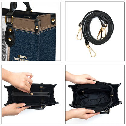 Personalized Believe That You Have Received It Unique Leather Bag - Christian Pu Leather Bags For Women