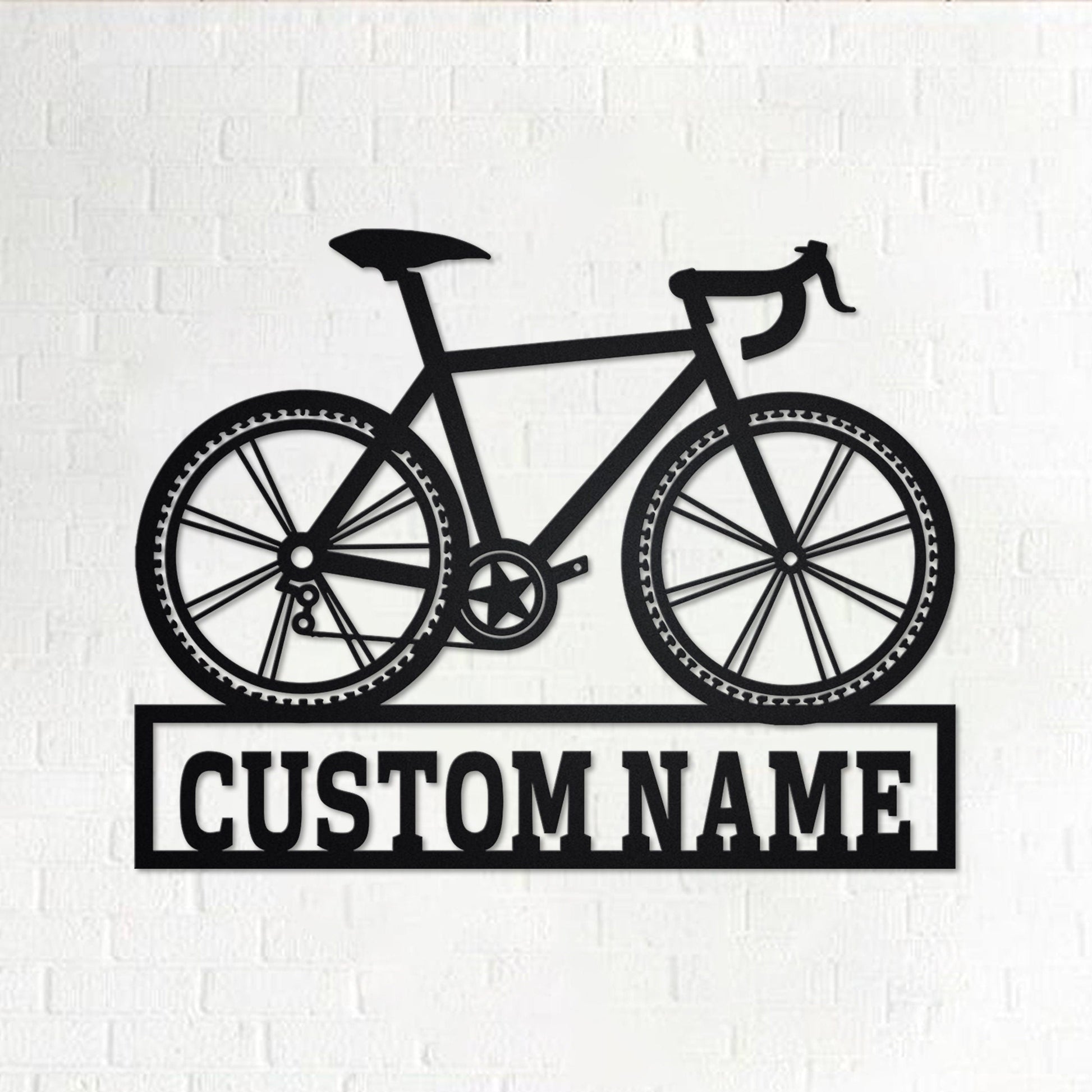 Personalized Bicycle Metal Sign - Bicycle Metal Wall Art - Bicycle Metal Wall Decor - Bicycle Lover - Custom Bicycle
