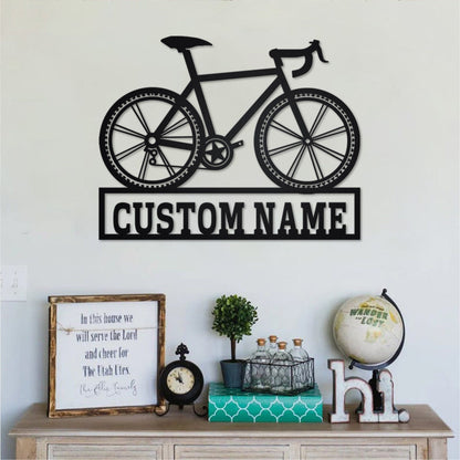 Personalized Bicycle Metal Sign - Bicycle Metal Wall Art - Bicycle Metal Wall Decor - Bicycle Lover - Custom Bicycle