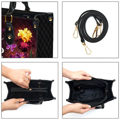 Personalized Bless The Lord O My Soul Pretty Butterfly Leather Bag - Christian Pu Leather Bags For Women