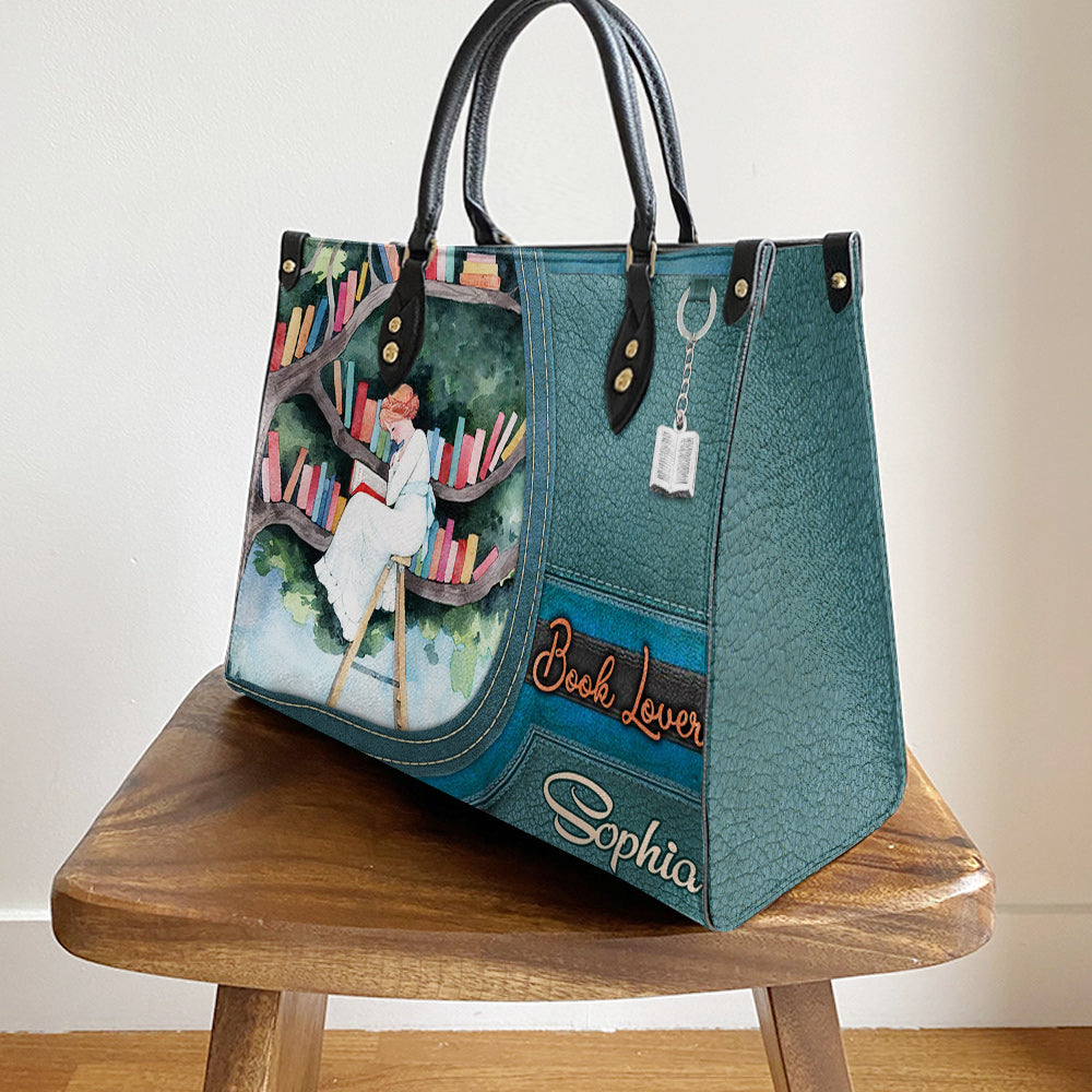 Personalized Book Lover Leather Bag - Women's Pu Leather Bag - Best Mother's Day Gifts