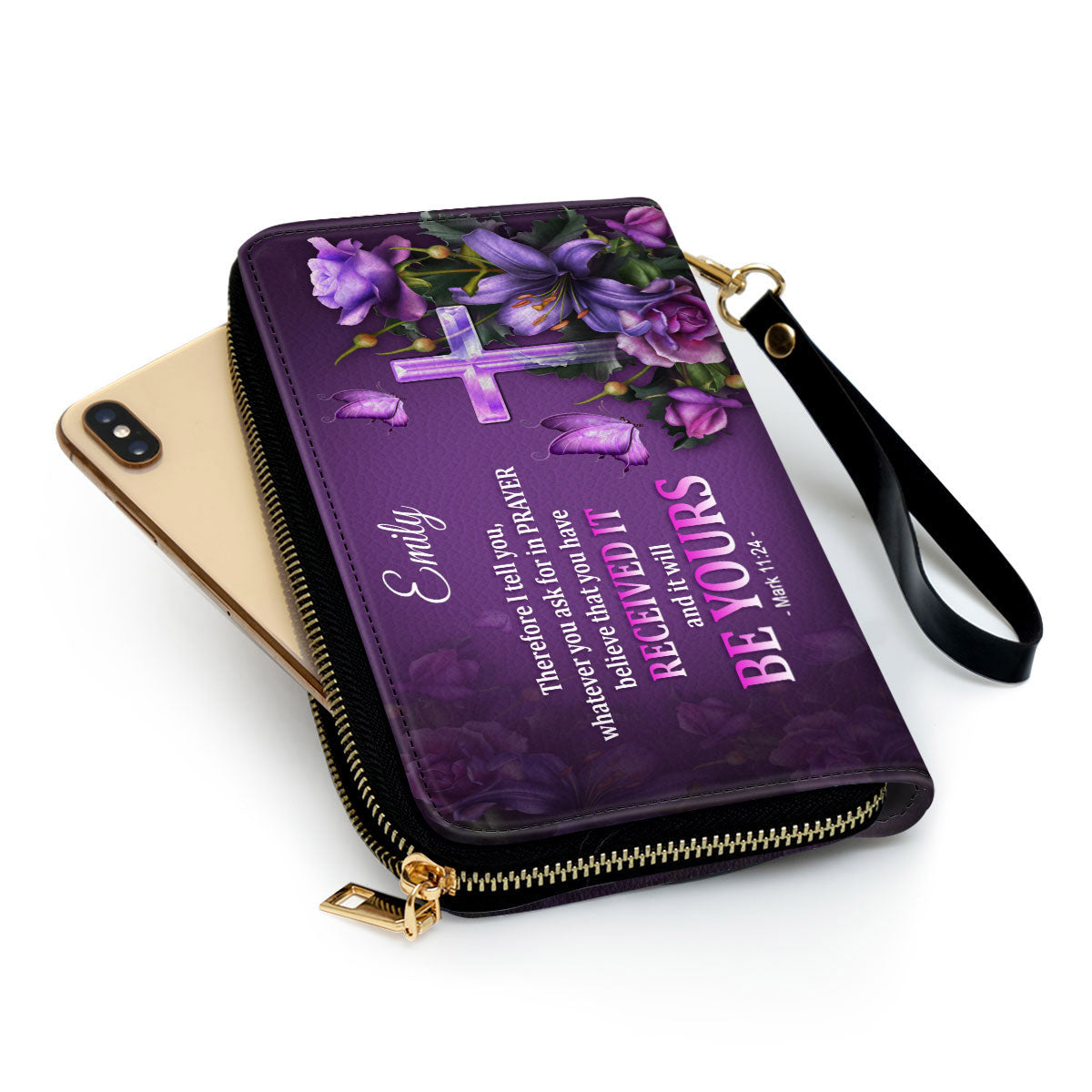 Personalized Clutch Purse - Believe That You Have Received It Clutch Purse - Women Clutch Purse