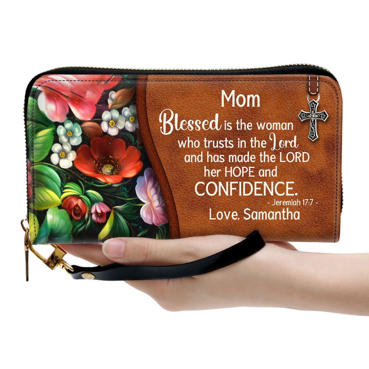 Personalized Clutch Purse - Blessed Is The Woman Who Trusts In The Lord Clutch Purse - Women Clutch Purse