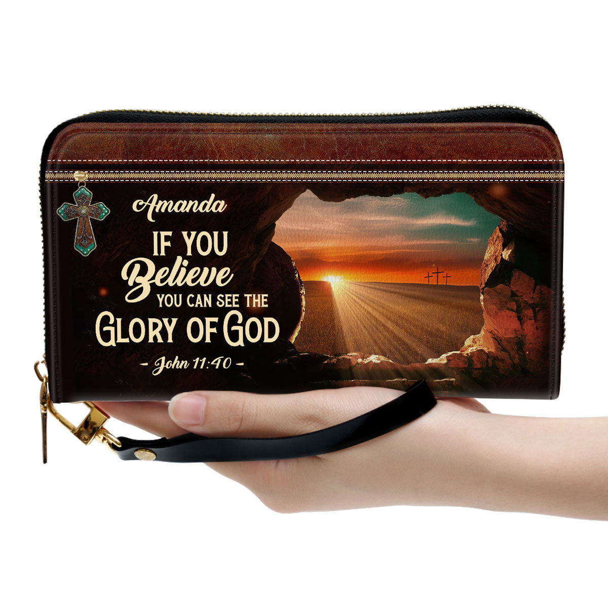 Personalized Clutch Purse - If You Believe You Can See The Glory Of God Clutch Purse - Women Clutch Purse