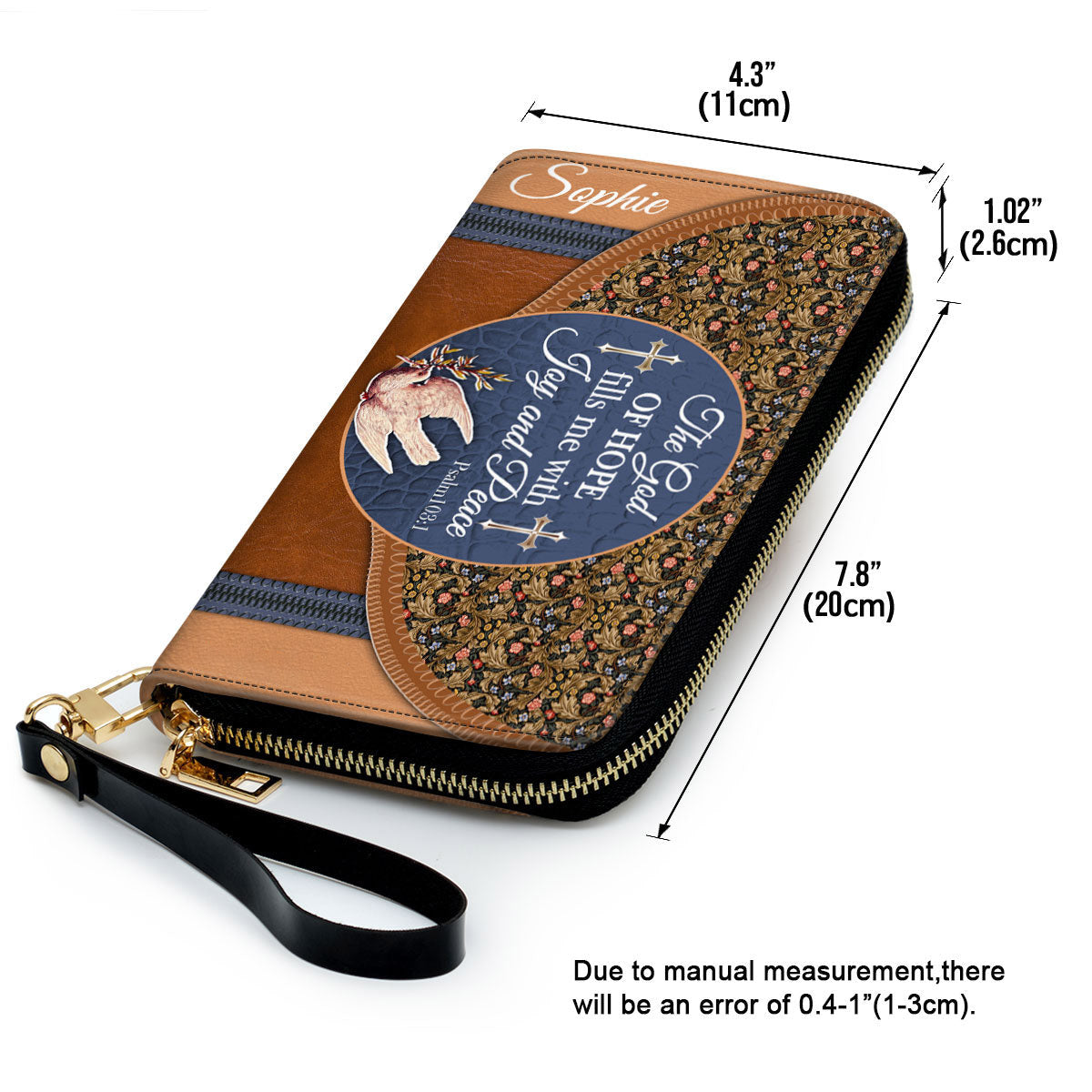 Personalized Clutch Purse - The God Of Hope Fill Me With Joy And Peace Clutch Purse - Women Clutch Purse