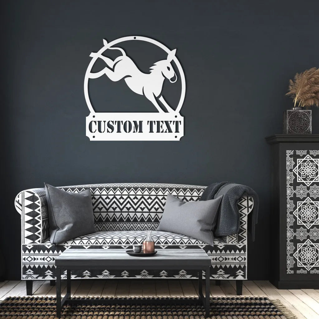 Personalized Donkey Metal Wall Art - Custom Donkey Sign For Farm Decor - Farm House Decor
