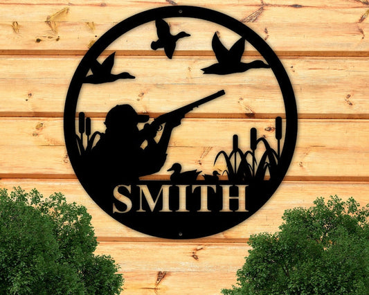 Personalized Duck Hunting Sign - Duck Hunting Gift - Metal Duck Hunting Sign - Duck Hunter Gifts - Hunter Gifts - Fathers Day Gift Dad Boyfriend