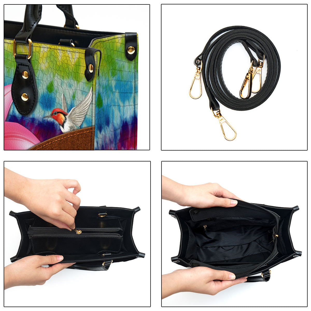 Personalized Faith Over Fear Lily Leather Bag - Christian Pu Leather Bags For Women