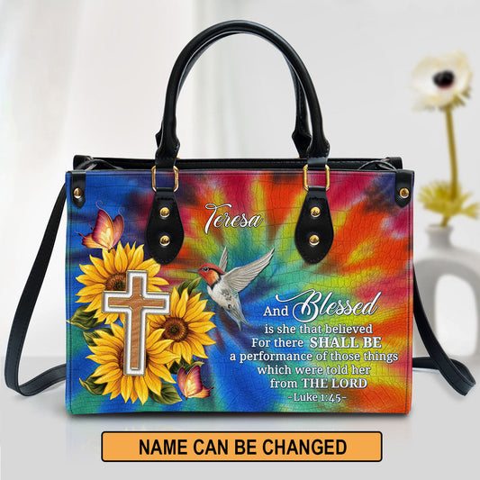 Personalized For There Shall Be A Performance Of Those Things Leather Bag - Christian Pu Leather Bags For Women