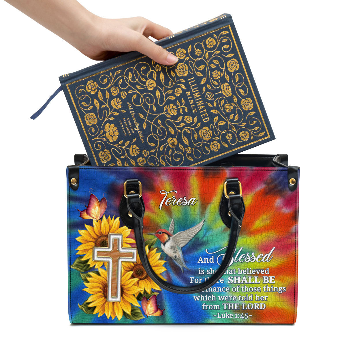 Personalized For There Shall Be A Performance Of Those Things Leather Bag - Christian Pu Leather Bags For Women