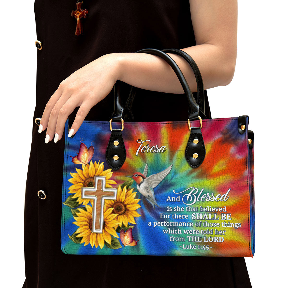 Personalized For There Shall Be A Performance Of Those Things Leather Bag - Christian Pu Leather Bags For Women