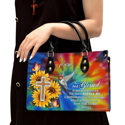 Personalized For There Shall Be A Performance Of Those Things Leather Bag - Christian Pu Leather Bags For Women
