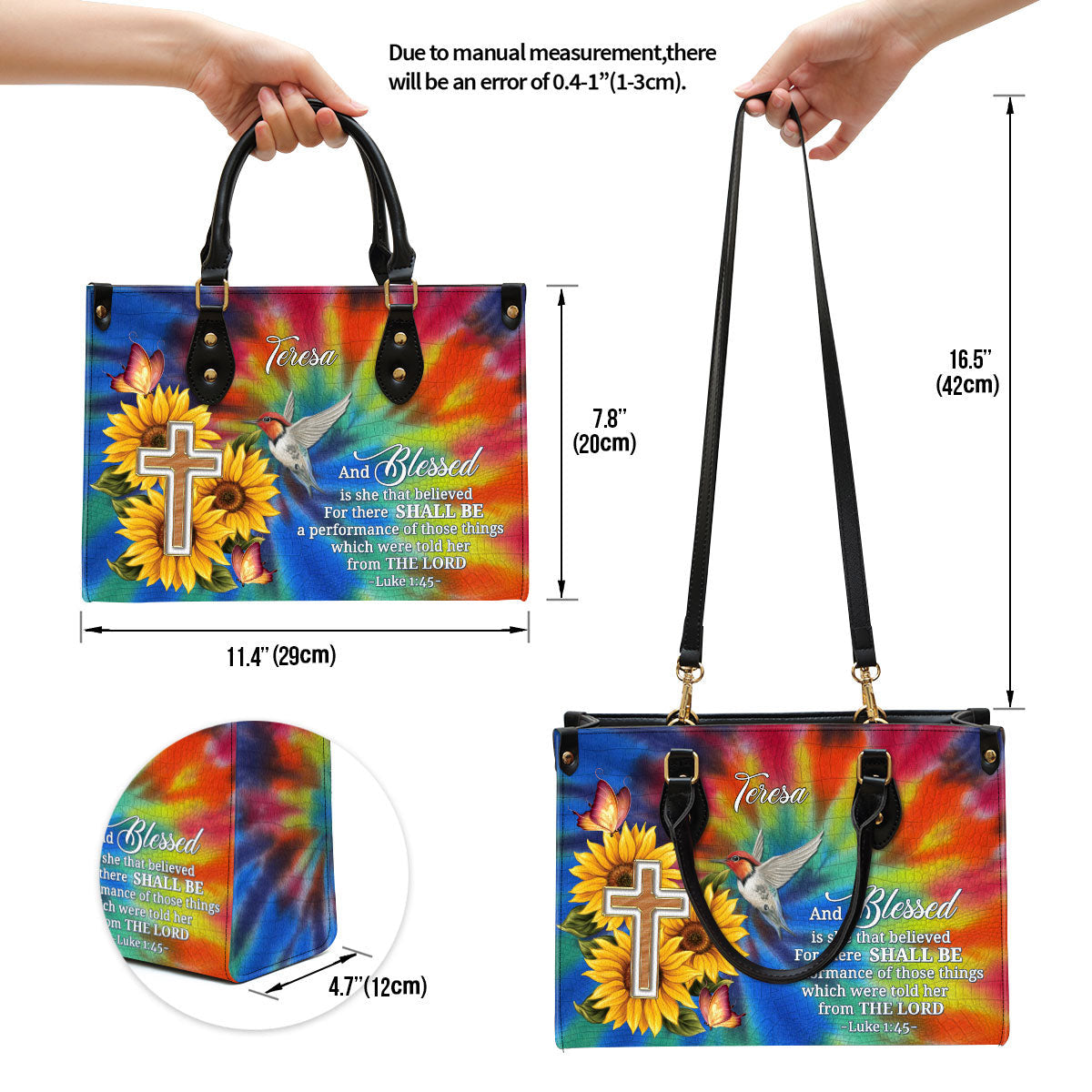 Personalized For There Shall Be A Performance Of Those Things Leather Bag - Christian Pu Leather Bags For Women