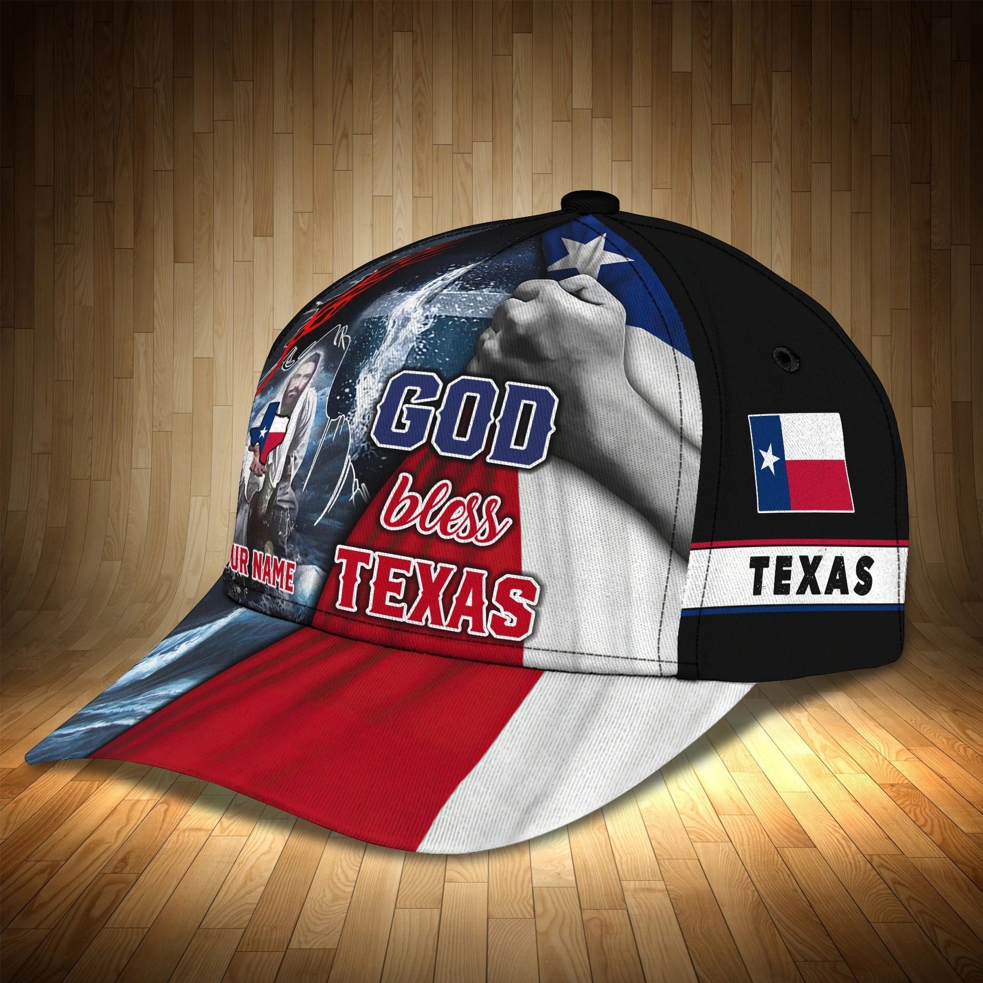 Personalized God Bless Texas 3D Full Print Baseball Cap - Texas American Pride Cap Hat - Texas Cap Hat
