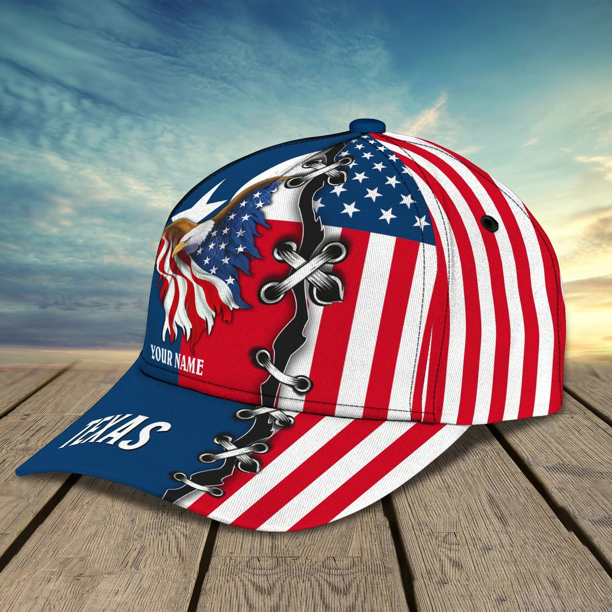Personalized God Bless Texas 3D Full Print Baseball Cap - Texas American Pride Cap Hat - Texas Cap Hat