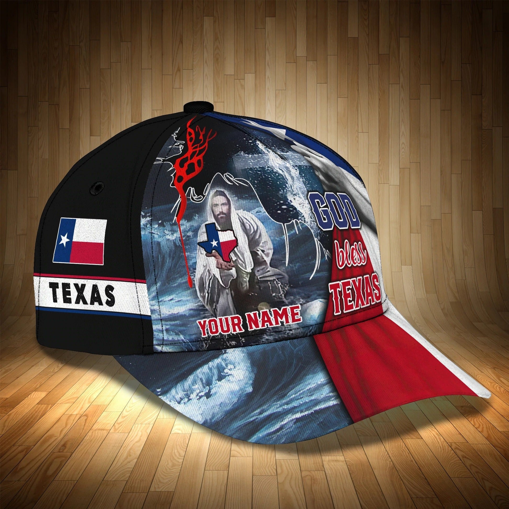Personalized God Bless Texas 3D Full Print Baseball Cap - Texas American Pride Cap Hat - Texas Cap Hat