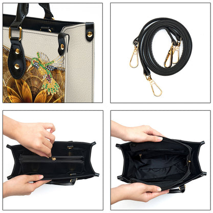 Personalized God Has An Amazing Plan For Your Life Elegant Bird And Flower Leather Bag - Christian Pu Leather Bags For Women