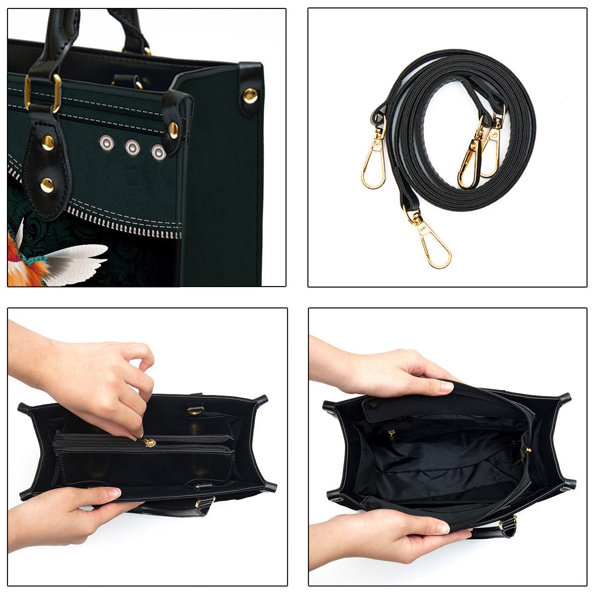 Personalized God Knew My Heart Needed You Leather Bag - Christian Pu Leather Bags For Women